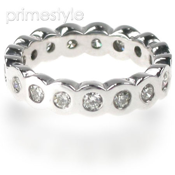 1.30CT Round Cut Diamonds Eternity Band