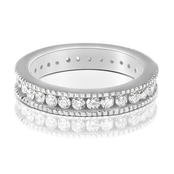 1.00CT Round Cut Diamonds Eternity Band