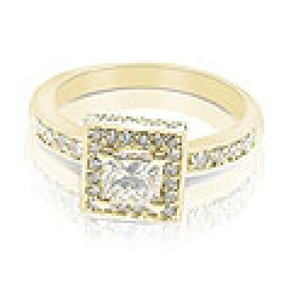 0.60CT Round Cut Diamonds Engagement Ring