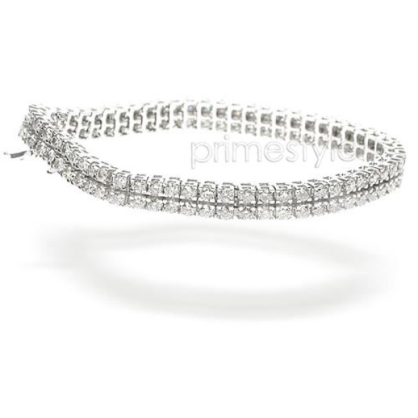 4.10CT Round Cut Diamonds Tennis Bracelet (H-J/SI2-I1)