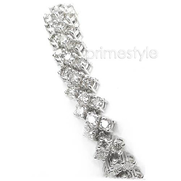 Tennis Bracelet In 4.10CT Round Cut Diamonds (SI2-I1 Clarity)