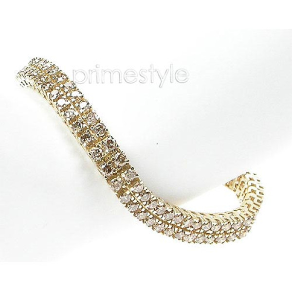 4.10CT Diamonds Bracelet In 14KT Yellow Gold