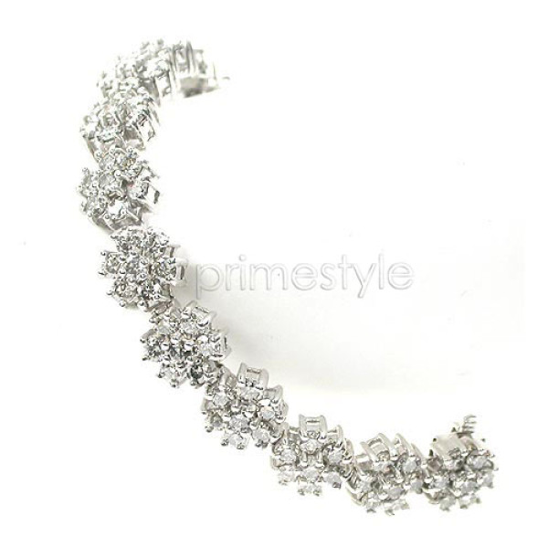 9.00CT Round Cut Diamonds Bracelet with H/SI1-SI2 (Color/Clarity