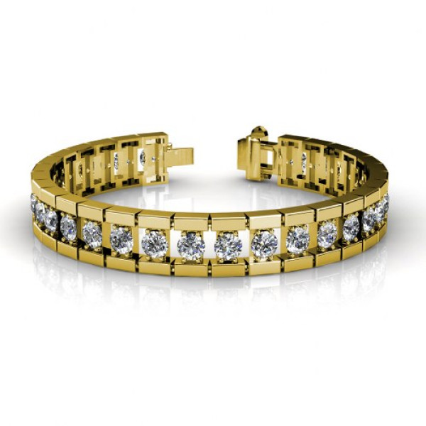 2.00CT Diamonds Bracelet In 14KT White Gold