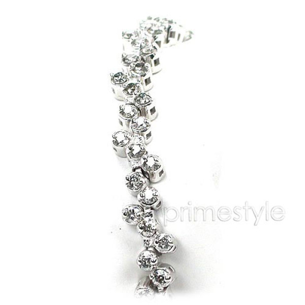3.00CT Diamonds Bracelet In 14KT White Gold