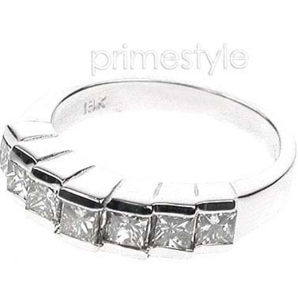 1.20CT Princess Cut Diamond Wedding Band