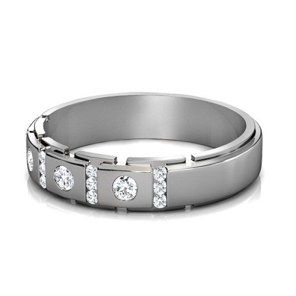 1.40CT Round Cut Diamonds Men's Wedding Band