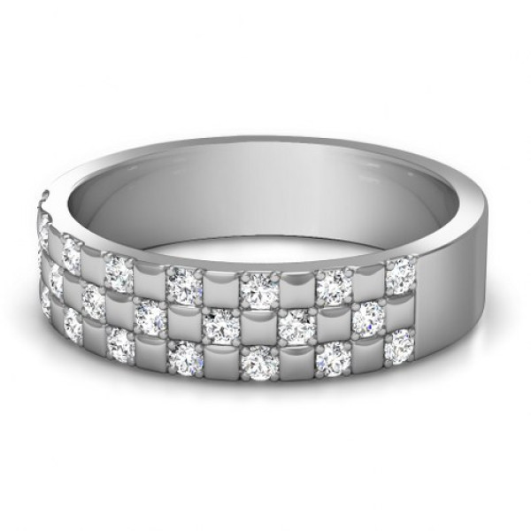 0.80CT Round Cut Diamonds Mens Wedding Band