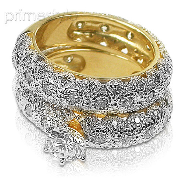 Round Cut Diamond Bridal Set - 3.00CT