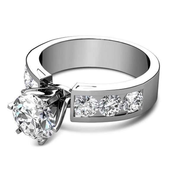1.85CT Round Cut Diamonds Engagement Ring