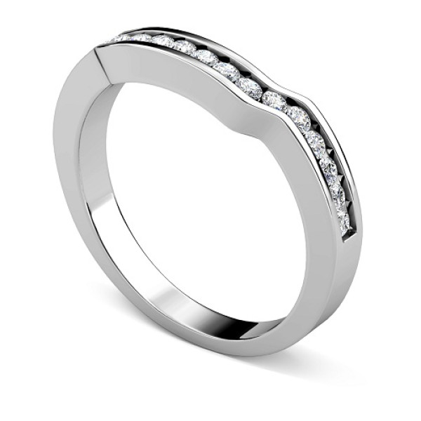 Diamond Wedding Band with 0.45CT Round Cut Diamonds