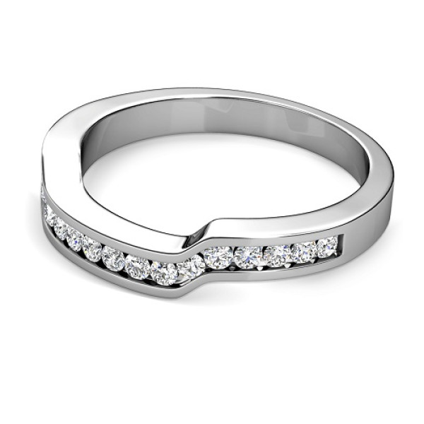Diamond Wedding Band with 0.45CT Round Cut Diamonds