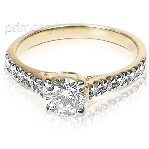 1.05CT Round Cut Diamonds Engagement Ring