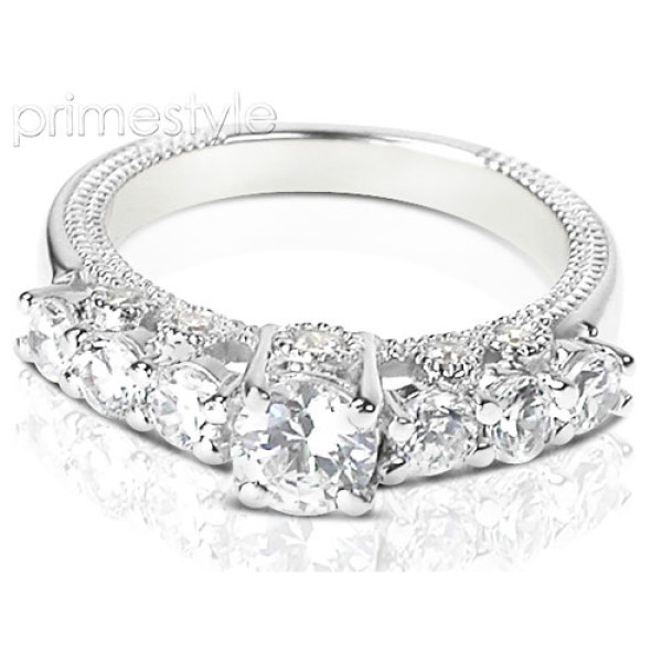 1.65CT Round Cut Diamonds Engagement Ring