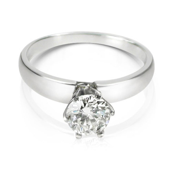 0.25CT Round Cut Diamond Solitaire Ring
