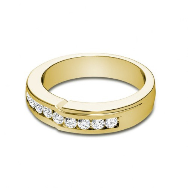 Wedding Band - 0.40CT Round Cut Diamonds