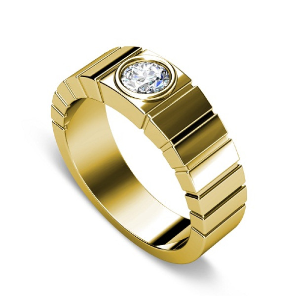 0.25CT Round Cut Diamond Wedding Band
