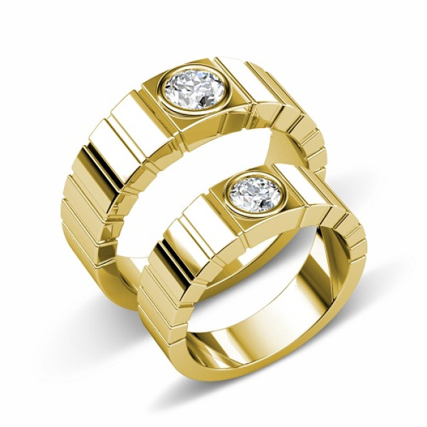 0.65CT Round Cut Diamonds Wedding Set In 14KT White Gold