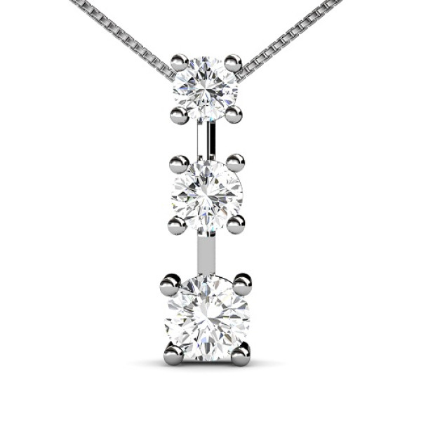 I-K Color and SI2-I1 Clarity 0.50CT Round Cut 14KT White Gold Diamond Pendant