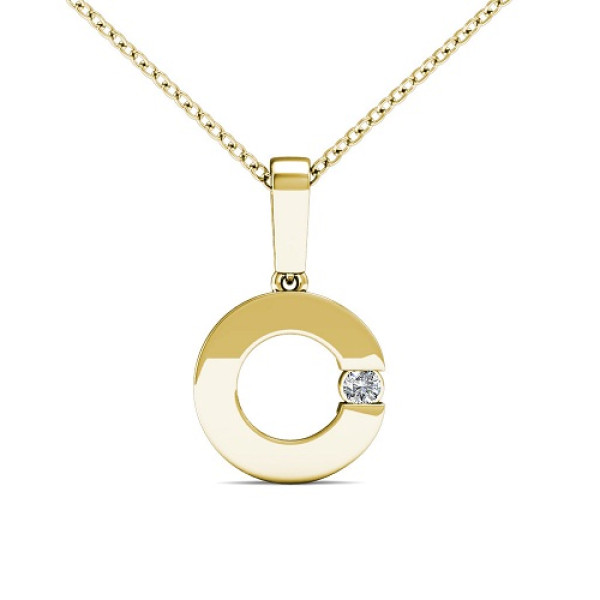 0.06CT Round Cut Diamonds Solitaire Pendant