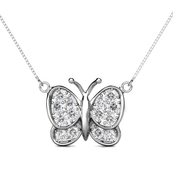 I-K Color and SI2-I1 Clarity 0.70CT Round Cut 14KT White Gold Diamonds Pendant