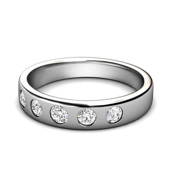 0.75CT Round Cut Diamonds Men's Wedding Band