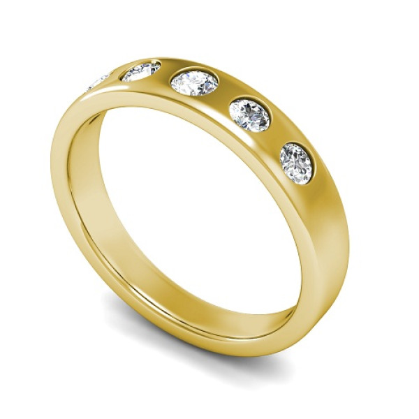 0.75CT Round Cut Diamonds Men's Wedding Band