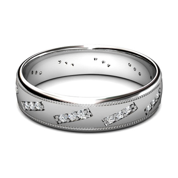 Round Cut 0.50CT Diamond Wedding Band
