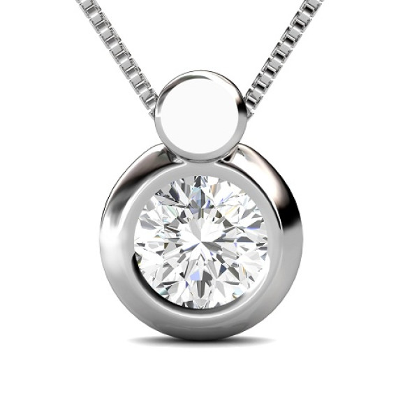 0.25CT Round Cut Diamonds Solitaire Pendant
