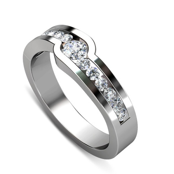 Diamond Wedding Band - 0.30CT Round Cut