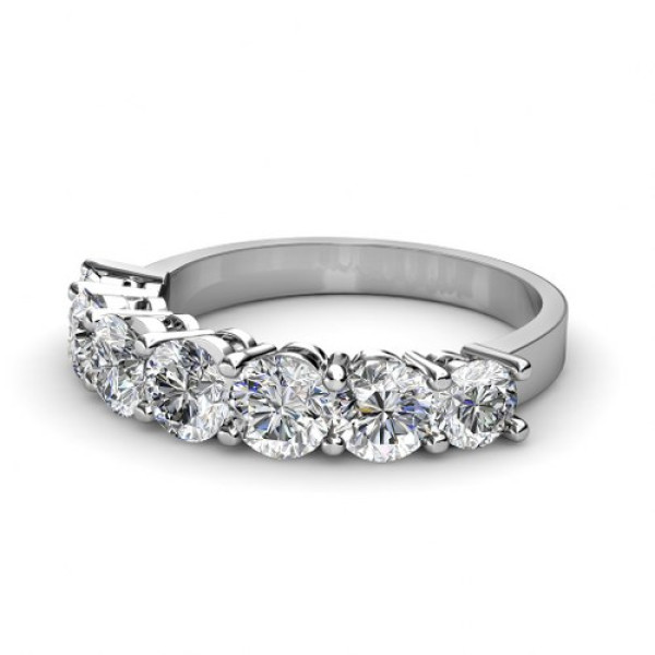 Round Cut 2.00CT Diamond Wedding Band