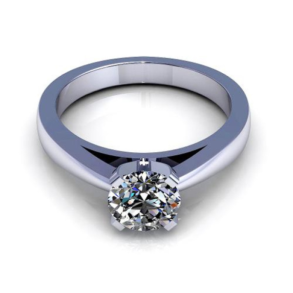 0.55CT round cut diamonds solitaire ring