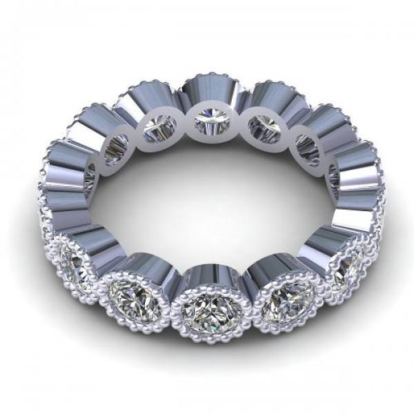 1.50CT round cut diamonds eternity ring