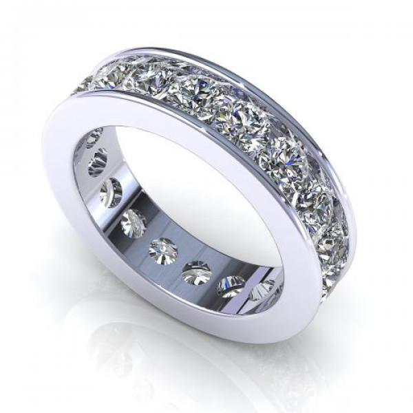 2.00CT round cut diamonds eternity ring