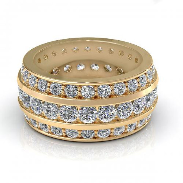 4.00CT round cut diamonds eternity ring