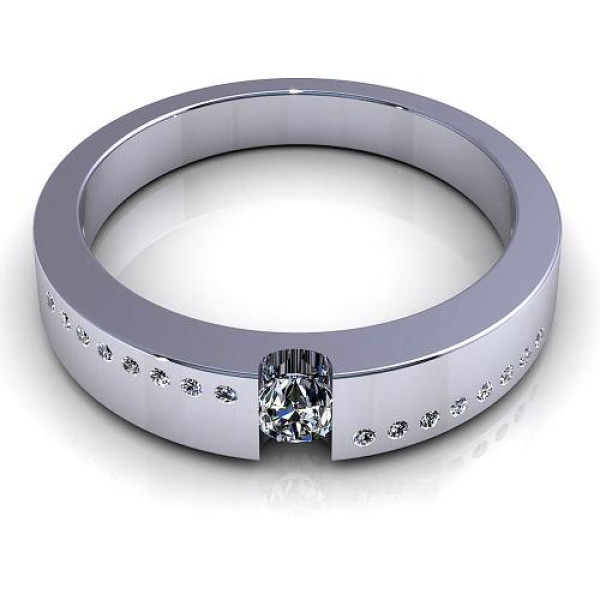 0.55CT round cut diamonds engagement ring
