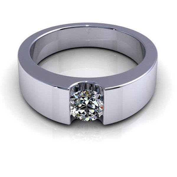 0.45CT round cut diamonds solitaire ring