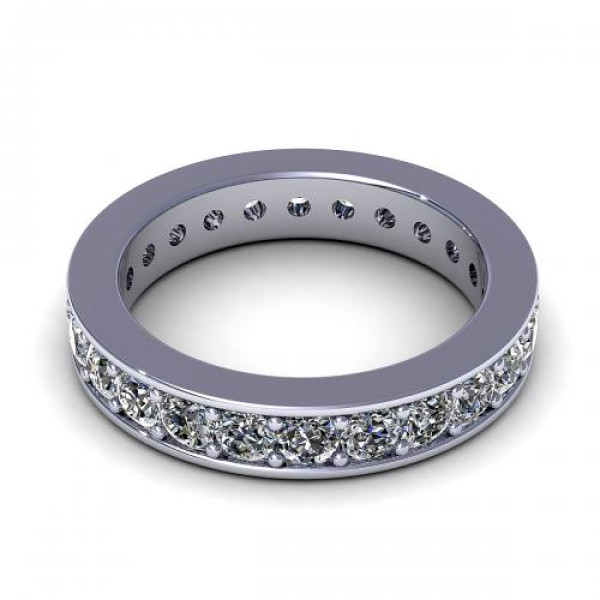 0.50CT round cut diamonds eternity ring