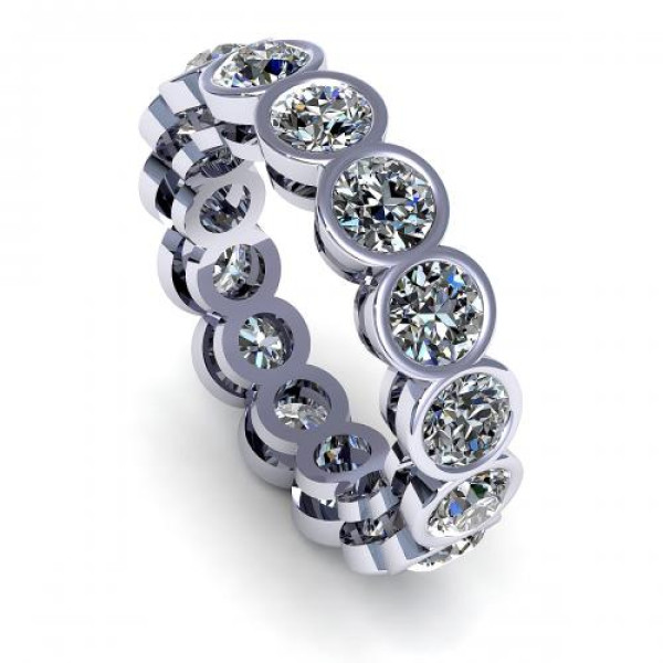1.50CT round cut diamonds eternity ring