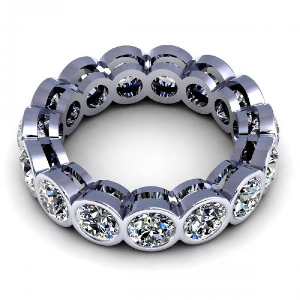 1.50CT round cut diamonds eternity ring