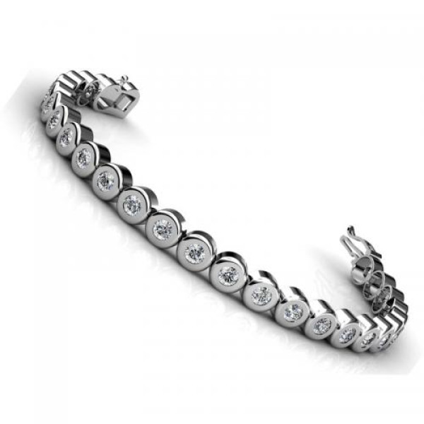 2.00CT round cut diamonds tennis bracelets