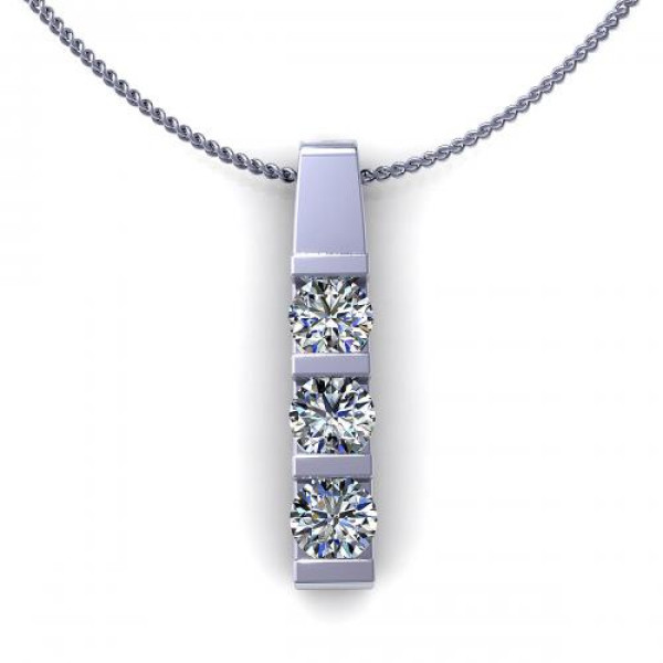 0.90CT round cut diamonds diamond pendants