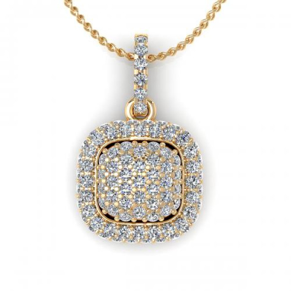0.35CT round cut diamonds diamond pendants