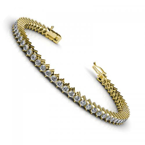 3.00CT round cut diamonds tennis bracelets