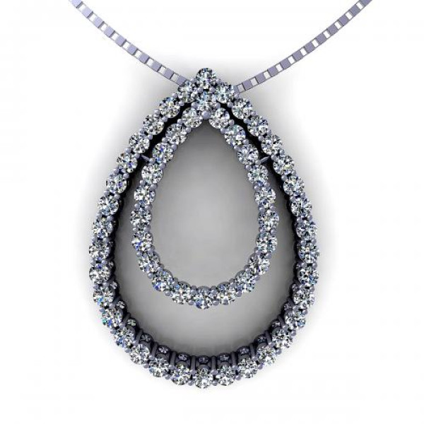 0.45CT round cut diamonds diamond pendants