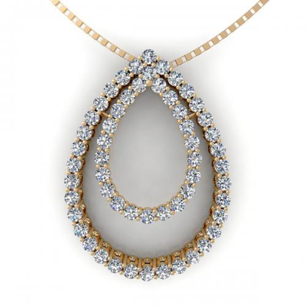 0.45CT round cut diamonds diamond pendants