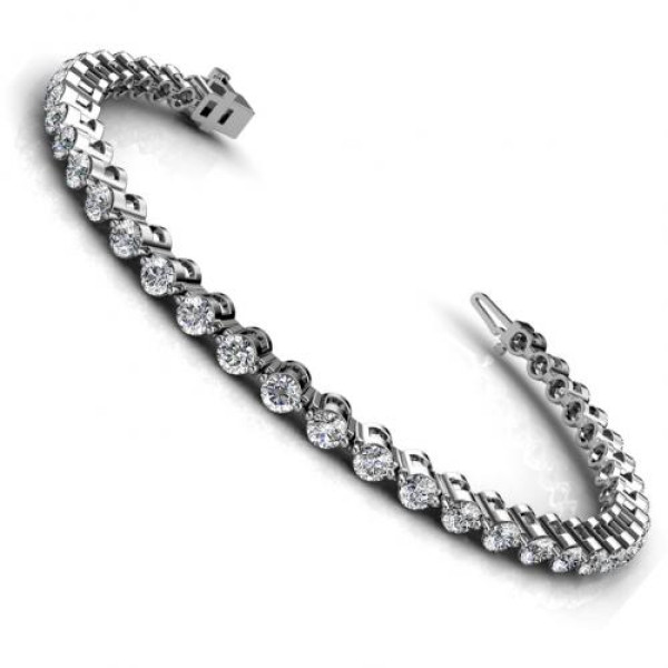 2.00CT round cut diamonds tennis bracelets