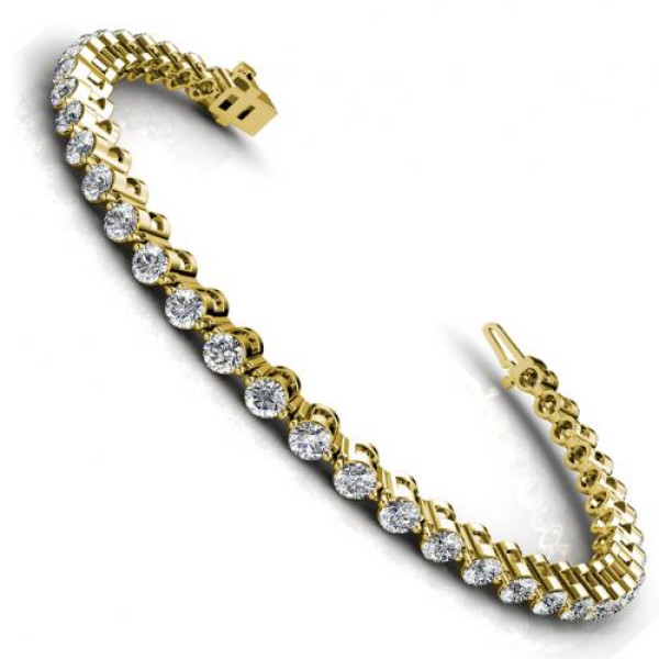 2.00CT round cut diamonds tennis bracelets