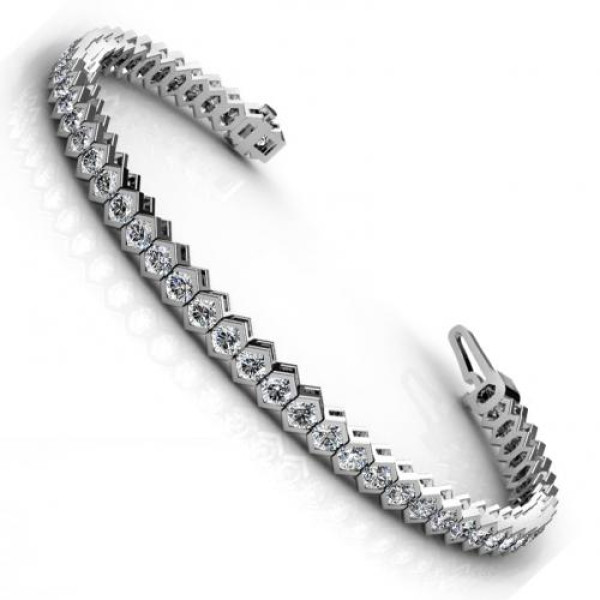 2.00CT round cut diamonds tennis bracelets