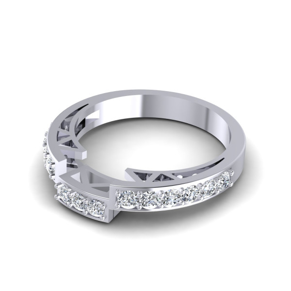 0.60CT Round Cut Diamonds Wedding Band